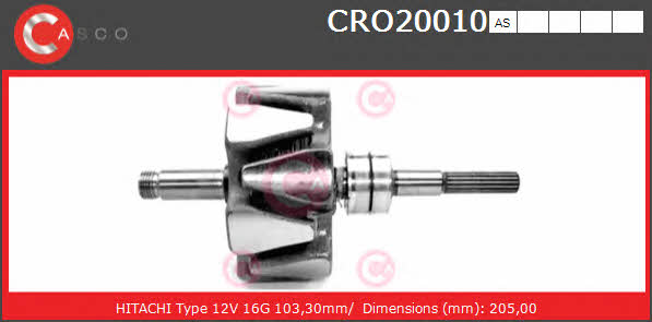Casco CRO20010AS Wirnik alternatora CRO20010AS: Dobra cena w Polsce na 2407.PL - Kup Teraz!