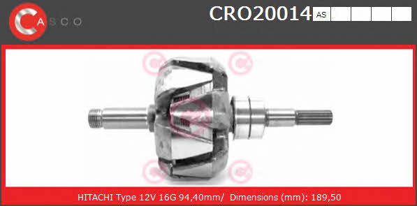 Casco CRO20014AS Wirnik alternatora CRO20014AS: Dobra cena w Polsce na 2407.PL - Kup Teraz!