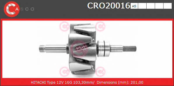 Casco CRO20016AS Ротор генератора CRO20016AS: Отличная цена - Купить в Польше на 2407.PL!