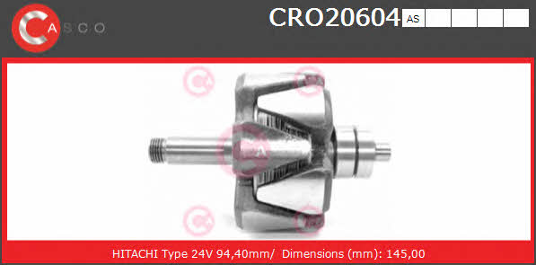 Casco CRO20604AS Rotor generator CRO20604AS: Buy near me in Poland at 2407.PL - Good price!
