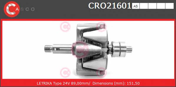 Casco CRO21601AS Wirnik alternatora CRO21601AS: Dobra cena w Polsce na 2407.PL - Kup Teraz!