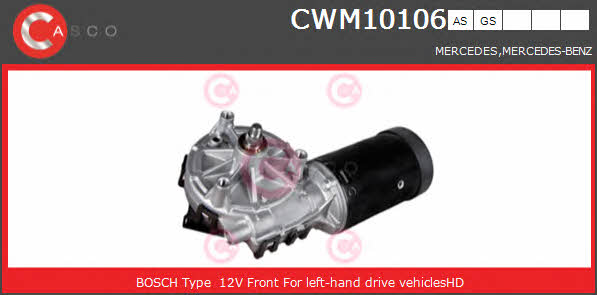 Casco CWM10106AS Мотор склоочисника CWM10106AS: Приваблива ціна - Купити у Польщі на 2407.PL!