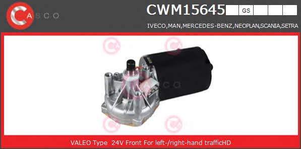 Casco CWM15645GS Silnik wycieraczki szyby CWM15645GS: Dobra cena w Polsce na 2407.PL - Kup Teraz!