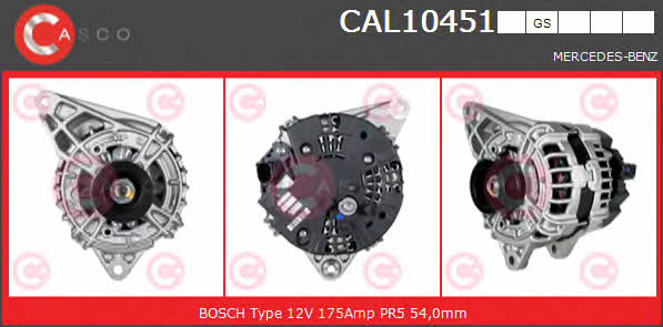 Casco CAL10451GS Alternator CAL10451GS: Buy near me in Poland at 2407.PL - Good price!