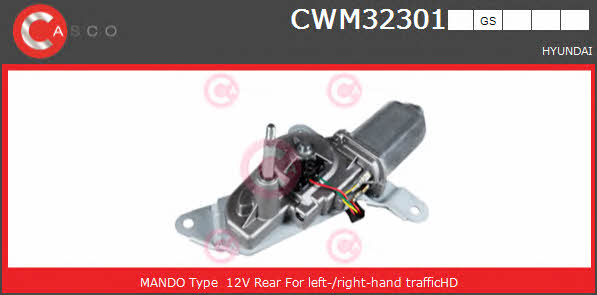 Casco CWM32301GS Silnik wycieraczki szyby CWM32301GS: Dobra cena w Polsce na 2407.PL - Kup Teraz!