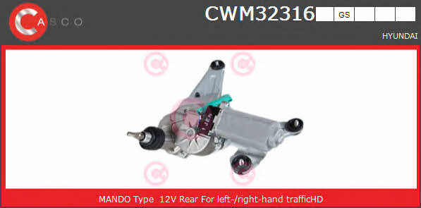 Casco CWM32316GS Wipe motor CWM32316GS: Buy near me in Poland at 2407.PL - Good price!