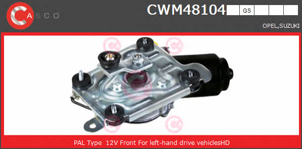 Casco CWM48104GS Мотор стеклоочистителя CWM48104GS: Отличная цена - Купить в Польше на 2407.PL!