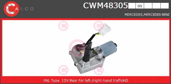 Casco CWM48305GS Мотор стеклоочистителя CWM48305GS: Отличная цена - Купить в Польше на 2407.PL!