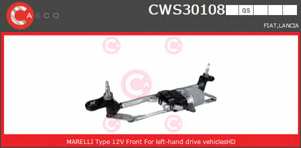 Casco CWS30108GS Window Wiper System CWS30108GS: Buy near me in Poland at 2407.PL - Good price!
