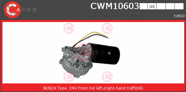 Casco CWM10603GS Silnik wycieraczki szyby CWM10603GS: Dobra cena w Polsce na 2407.PL - Kup Teraz!