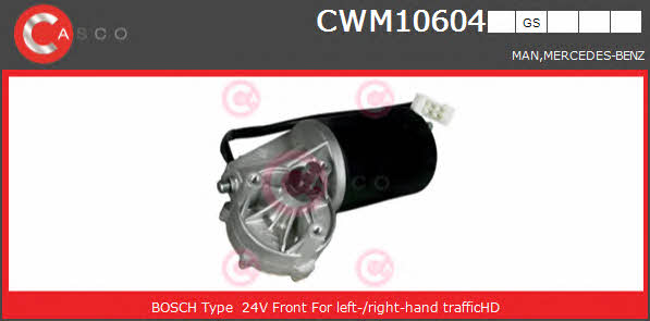 Casco CWM10604GS Silnik wycieraczki szyby CWM10604GS: Dobra cena w Polsce na 2407.PL - Kup Teraz!