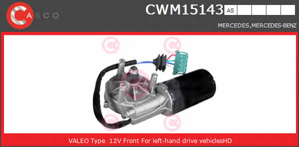Casco CWM15143AS Мотор склоочисника CWM15143AS: Приваблива ціна - Купити у Польщі на 2407.PL!