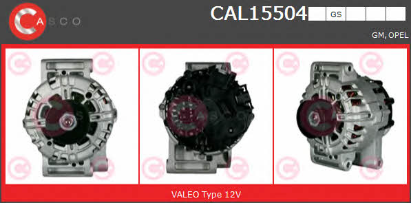 Casco CAL15504GS Alternator CAL15504GS: Buy near me in Poland at 2407.PL - Good price!