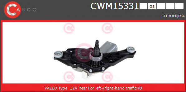 Casco CWM15331GS Wipe motor CWM15331GS: Buy near me in Poland at 2407.PL - Good price!