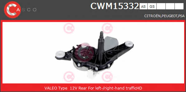 Casco CWM15332AS Wipe motor CWM15332AS: Buy near me at 2407.PL in Poland at an Affordable price!