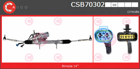 Casco CSB70302GS Steering Gear CSB70302GS: Buy near me at 2407.PL in Poland at an Affordable price!