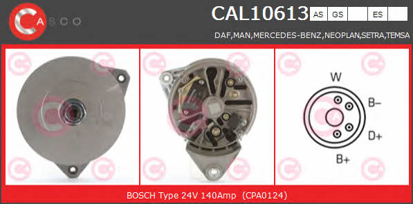 Casco CAL10613IS Alternator CAL10613IS: Buy near me in Poland at 2407.PL - Good price!