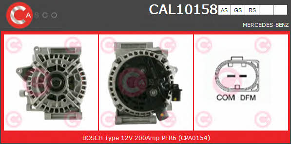 Casco CAL10158AS Alternator CAL10158AS: Buy near me in Poland at 2407.PL - Good price!