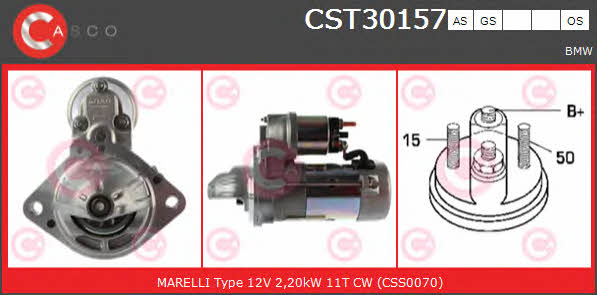 Casco CST30157AS Starter CST30157AS: Buy near me at 2407.PL in Poland at an Affordable price!