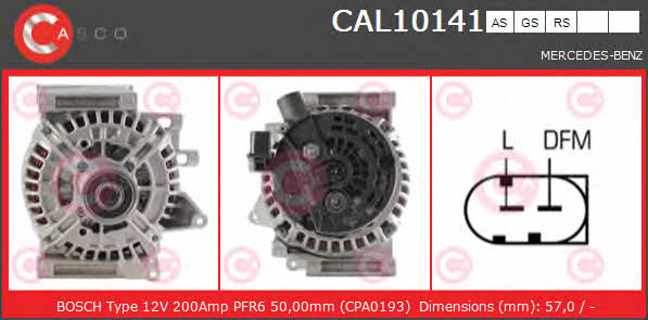 Casco CAL10141AS Генератор CAL10141AS: Купить в Польше - Отличная цена на 2407.PL!
