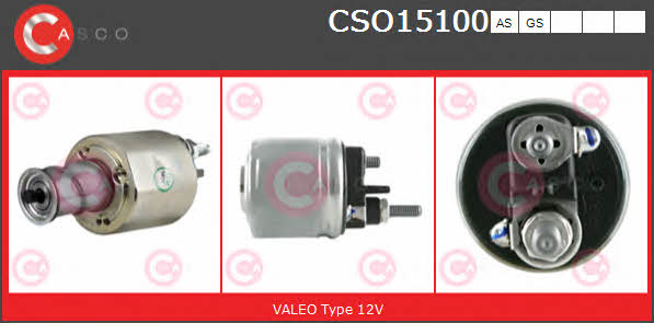 Casco CSO15100AS Реле стартера втягивающее CSO15100AS: Отличная цена - Купить в Польше на 2407.PL!