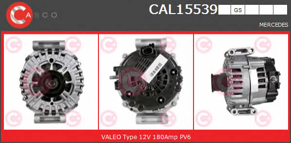 Casco CAL15539GS Alternator CAL15539GS: Buy near me in Poland at 2407.PL - Good price!