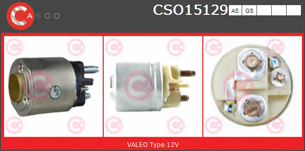 Casco CSO15129AS Solenoid switch, starter CSO15129AS: Buy near me in Poland at 2407.PL - Good price!