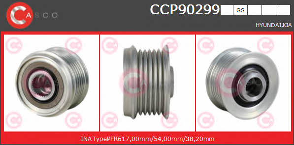 Casco CCP90299GS Belt pulley generator CCP90299GS: Buy near me in Poland at 2407.PL - Good price!