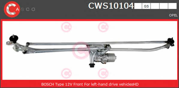 Casco CWS10104GS Window Wiper System CWS10104GS: Buy near me in Poland at 2407.PL - Good price!