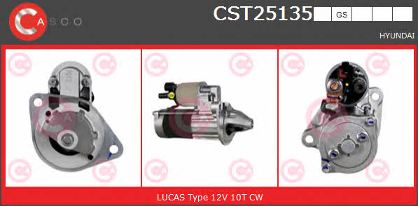 Casco CST25135GS Стартер CST25135GS: Отличная цена - Купить в Польше на 2407.PL!