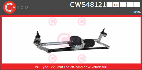 Casco CWS48121GS Window Wiper System CWS48121GS: Buy near me in Poland at 2407.PL - Good price!