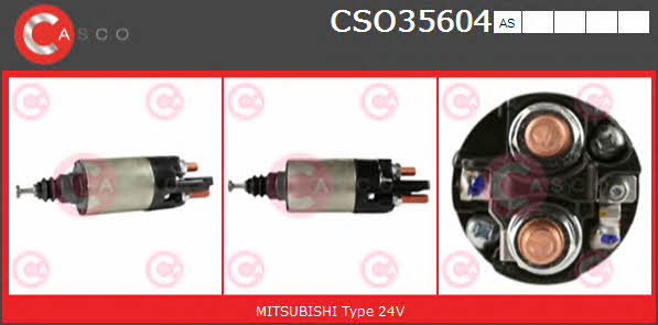 Casco CSO35604AS Solenoid switch, starter CSO35604AS: Buy near me in Poland at 2407.PL - Good price!