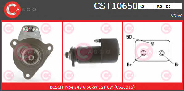 Casco CST10650RS Стартер CST10650RS: Отличная цена - Купить в Польше на 2407.PL!