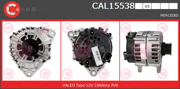Casco CAL15538GS Alternator CAL15538GS: Buy near me in Poland at 2407.PL - Good price!