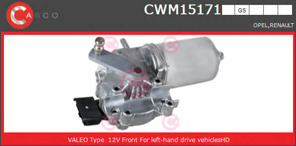 Casco CWM15171GS Silnik wycieraczki szyby CWM15171GS: Dobra cena w Polsce na 2407.PL - Kup Teraz!