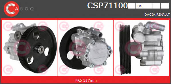 Casco CSP71100GS Hydraulic Pump, steering system CSP71100GS: Buy near me in Poland at 2407.PL - Good price!
