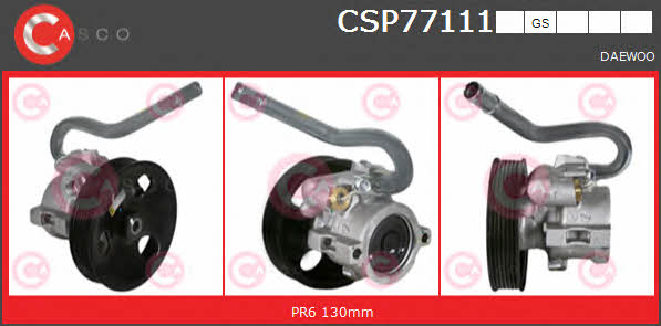 Casco CSP77111GS Hydraulic Pump, steering system CSP77111GS: Buy near me in Poland at 2407.PL - Good price!