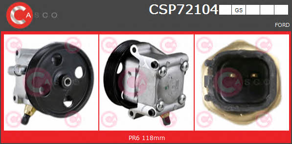 Casco CSP72104GS Насос гідропідсилювача керма CSP72104GS: Приваблива ціна - Купити у Польщі на 2407.PL!