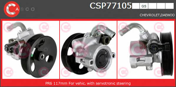 Casco CSP77105GS Hydraulic Pump, steering system CSP77105GS: Buy near me in Poland at 2407.PL - Good price!