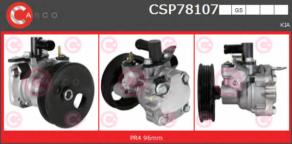 Casco CSP78107GS Hydraulic Pump, steering system CSP78107GS: Buy near me in Poland at 2407.PL - Good price!