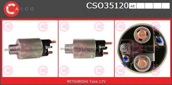 Casco CSO35120AS Solenoid switch, starter CSO35120AS: Buy near me in Poland at 2407.PL - Good price!