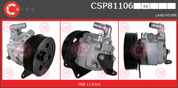 Casco CSP81106GS Hydraulic Pump, steering system CSP81106GS: Buy near me in Poland at 2407.PL - Good price!