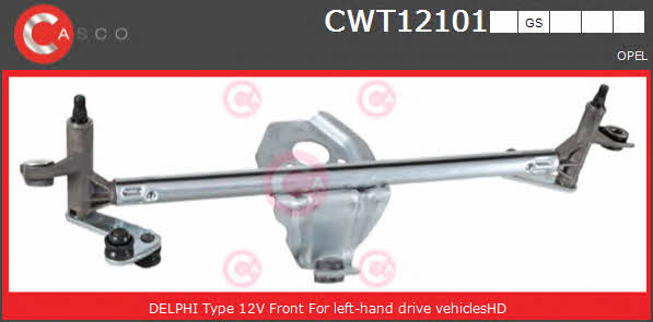 Casco CWT12101GS Трапеция стеклоочистителей CWT12101GS: Отличная цена - Купить в Польше на 2407.PL!