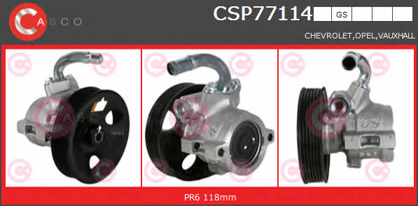Casco CSP77114GS Hydraulic Pump, steering system CSP77114GS: Buy near me in Poland at 2407.PL - Good price!