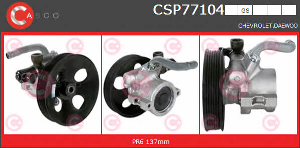 Casco CSP77104GS Hydraulic Pump, steering system CSP77104GS: Buy near me in Poland at 2407.PL - Good price!