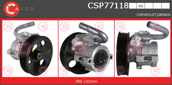 Casco CSP77118GS Hydraulic Pump, steering system CSP77118GS: Buy near me in Poland at 2407.PL - Good price!