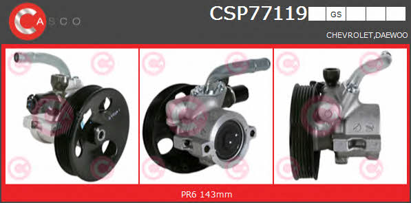 Casco CSP77119GS Hydraulic Pump, steering system CSP77119GS: Buy near me in Poland at 2407.PL - Good price!