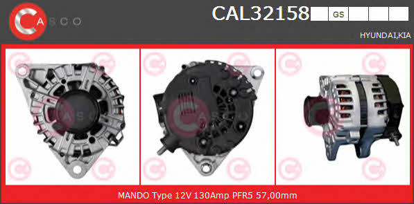 Casco CAL32158GS Alternator CAL32158GS: Atrakcyjna cena w Polsce na 2407.PL - Zamów teraz!