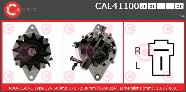 Casco CAL41100OS Generator CAL41100OS: Kaufen Sie zu einem guten Preis in Polen bei 2407.PL!