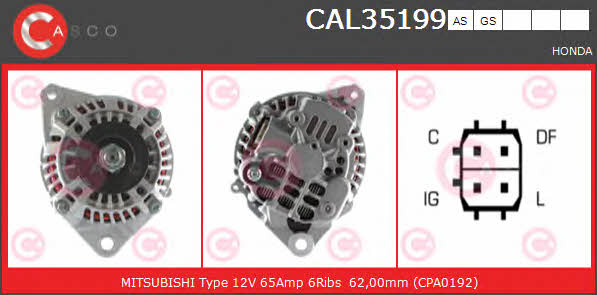 Casco CAL35199GS Alternator CAL35199GS: Buy near me in Poland at 2407.PL - Good price!